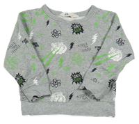 Sivá mikina s tigrom H&M