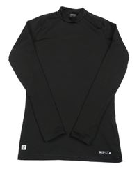 Černé funkční triko Kipsta