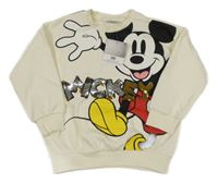 Nové - Smetanová oversize mikina s Mickeym Disney