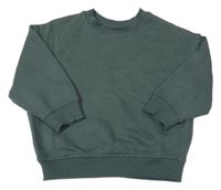 Tmavokhaki oversize mikina Peacocks