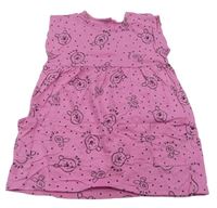 Ružové bavlnené šaty s medvídkem Pú zn. Disney