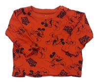 Červené triko s Mickeym Disney + Primark 