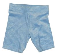 Svetlomodré plyšové elastické kraťasy Juicy Couture