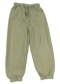 Khaki cuff tepláky Next