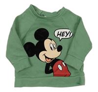 Zelená mikina s Mickeym H&M