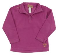 Ružová funkčná fleecová mikina Decathlon