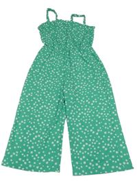 Zelený culottes overal s kvietkami Primark