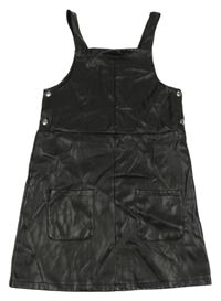 Černé koženkové šaty Primark