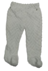 Bílé vzorované chlupaté polodupky