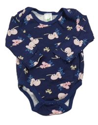 Tmavomodré body s koalami 