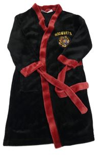 Černo-červený chlupatý župan Harry Potter 