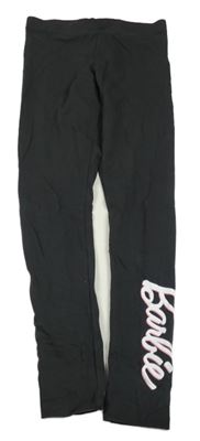 Tmavošedé legíny s Barbie 