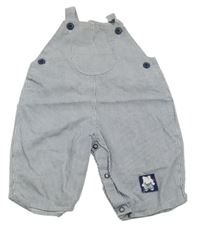 Tmavomodro-biele pruhované na traké rifle s medvedíkom