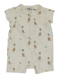 Bílý letní overal s medvídky Pú H&M