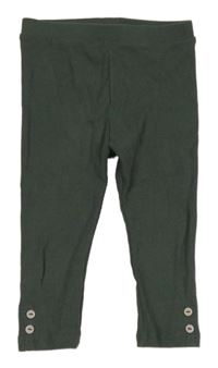 Khakišedé rebrované legíny Obaibi