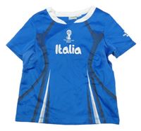 Modré futbalové tričko s číslem Italia