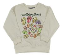 Bílá mikina The Rolling Stones Primark