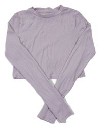 Svetloružové crop tričko H&M