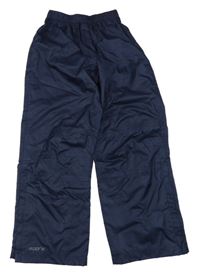 Tmavomodré funkčné šušťákové nepromokavé nohavice Mountain Warehouse