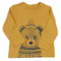 Medové triko s medvídkem Nutmeg