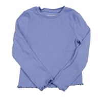 Fialovomodré žebrované triko PRIMARK