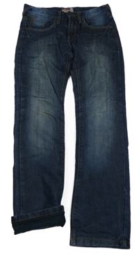 Tmavomodré podšité rifle C&A