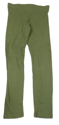 Khaki rebrované legíny F&F