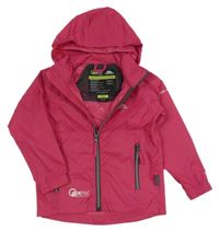 Malinová šušťáková nepromokaví funkčná bunda s ukrývací kapucňou TRESPASS
