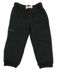 Černé teplé tepláky s mašlemi Firetrap