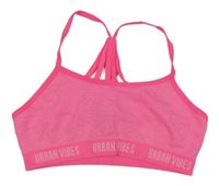 Křiklavě růžová melírovaná sportovní lambáda s nápisy Y.F.K.