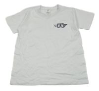 Biele tričko s lebkou