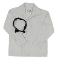 2Set - Biela košile + tmavomodrý motýlok