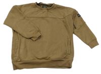 Hnedá oversize mikina s nášivkou Next