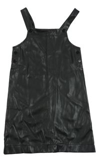 Čierne koženkové šaty ZEEMAN