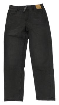 Nové - tmavošedé tapered fit rifle Denim Co.
