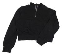 Čierna crop mikina H&M