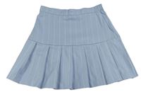Světlemodro-biela pruhovaná sukňa H&M