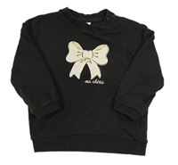 Antracitová mikina s mašlou H&M