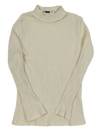 Svetlobéžový rebrovaný rolák C&A