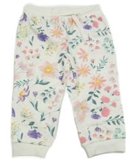 Smetanové květované tepláky So Cute