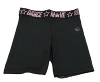 Čierne športové elastické kraťasy C&A