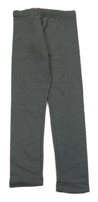 Tmavosivé melírované teplákové legíny C&A