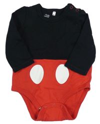 Černo-červené body - Mickey Disney