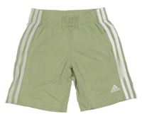 Zelené bavlnené kraťasy s logom Adidas