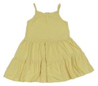 Žlté bavlnené šaty H&M