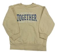 Smotanová mikina s nápisom H&M