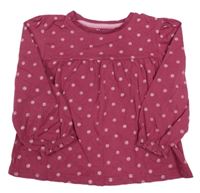 Vínová bodkovaná á tunika Nutmeg