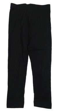 Čierne rebrované legíny George