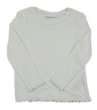 Biele rebrované tričko Primark