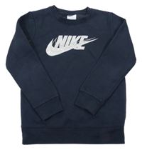 Tmavomodrá mikina s logem Nike